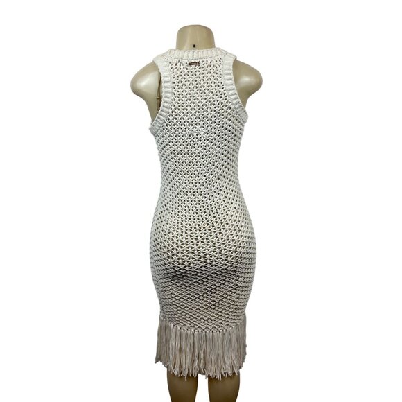 Michel Kors Women’s White Knitted Dress Sz XXS - Picture 4 of 10